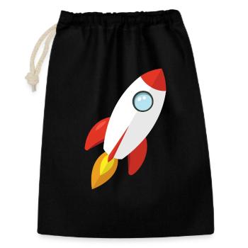 Rocket - Gift Bag 30 x 45 cm - black - Front