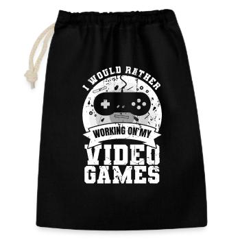 Game development - Gift Bag 30 x 45 cm - black - Front
