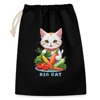 Organic Cat - Gift Bag 30 x 45 cm - black - Front