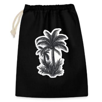 Palm tree - Gift Bag 30 x 45 cm - black - Front