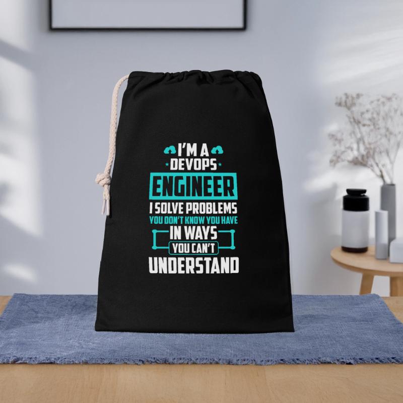 DevOps Engineer I Solve Problems You Cant Gift Bag 30 x 45 cm