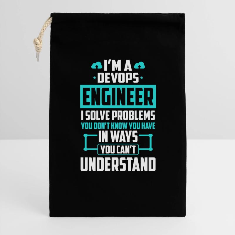 DevOps Engineer I Solve Problems You Cant Gift Bag 30 x 45 cm