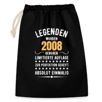 Édition Limitée 2007 18ème Cadeau d’Anniversaire - Sac cadeau 30 x 45 cm - noir - Devant