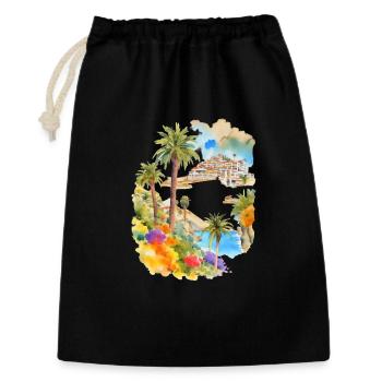 Vacances aux îles Canaries - Sac cadeau 30 x 45 cm - noir - Devant