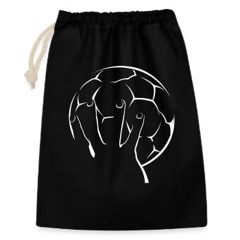 Icône de l’équipe de handball icône icône illustration graphique - Sac cadeau 30 x 45 cm - noir - Devant