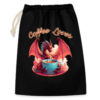 Dragon Coffee Lover - Gift Bag 30 x 45 cm - black - Front