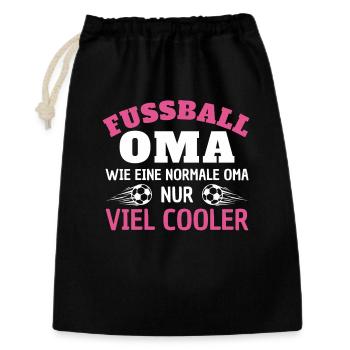 Soccer grand-mère beaucoup plus cool chemise design - Sac cadeau 30 x 45 cm - noir - Devant