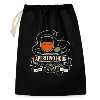 Foodie Aperitivo Hour - Gift Bag 30 x 45 cm - black - Front