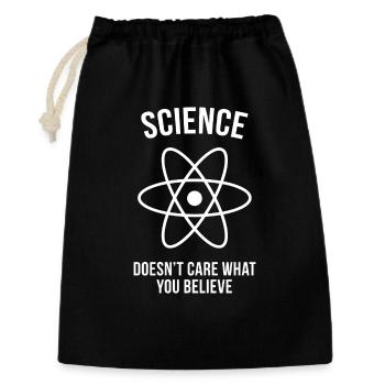 Science - Peu importe ce que vous croyez - Sac cadeau 30 x 45 cm - noir - Devant
