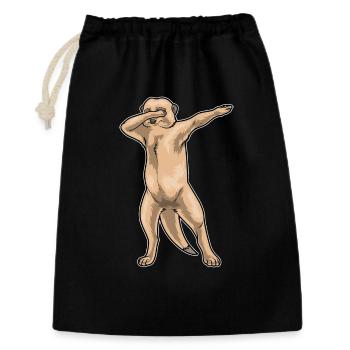 Danse hip hop suricate - Sac cadeau 30 x 45 cm - noir - Devant