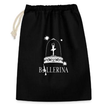 Dancer in a hail of bullets – expressive baller - Gift Bag 30 x 45 cm - black - Front