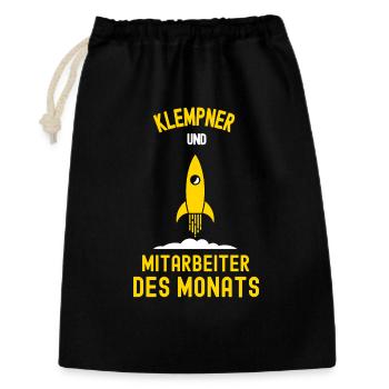 Plumber Employee of the Month Plumbing Colleague - Gift Bag 30 x 45 cm - black - Front
