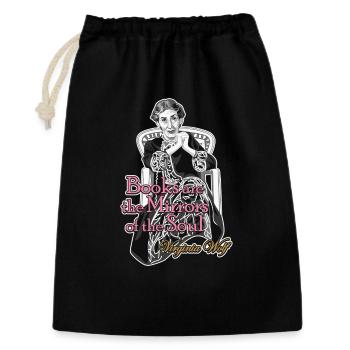 Virginia Woolf BÜCHER - Geschenkbeutel aus Baumwolle (30 x 45 cm) - Schwarz - Vorne
