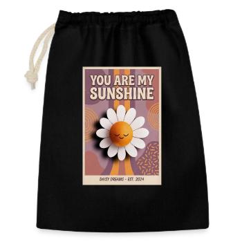 You Are My Sunshine Daisy Pop Art - Gift Bag 30 x 45 cm - black - Front