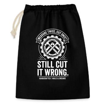 Still Cut It Wrong – Tool Design - Gift Bag 30 x 45 cm - black - Front