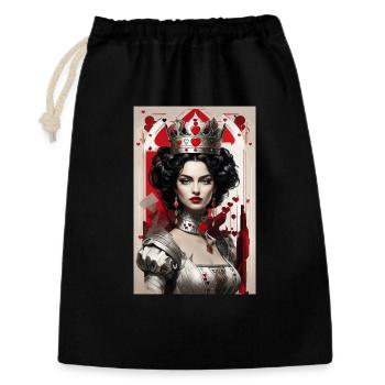Fantasy Cyberpunk of the Queen of Hearts III - Gift Bag 30 x 45 cm - black - Front