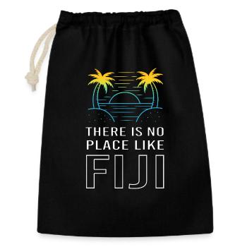 Fiji - Geschenkbeutel aus Baumwolle (30 x 45 cm) - Schwarz - Vorne