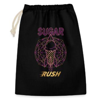 Sugar Rush Eis Rakete - Geschenkbeutel aus Baumwolle (30 x 45 cm) - Schwarz - Vorne