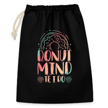 Restauration rapide en donuts - Sac cadeau 30 x 45 cm - noir - Devant