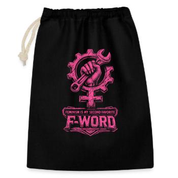 Feminism Feminist Feminist - Gift Bag 30 x 45 cm - black - Front