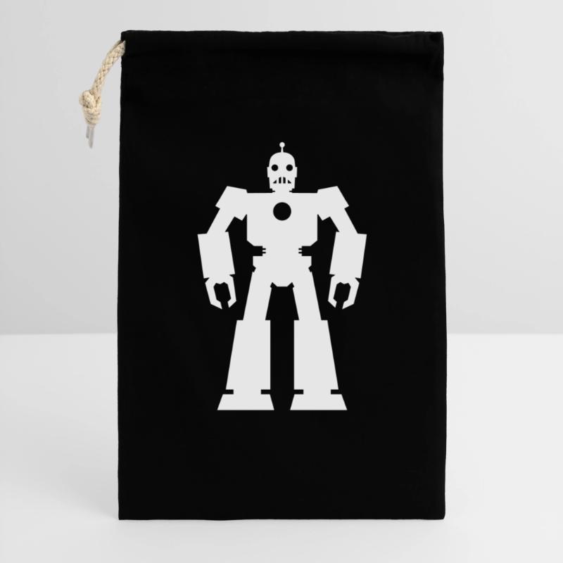 Roboter – KI Technik Sci-Fi Nerd Design Geschenkbeutel aus Baumwolle (30 x 45 cm)