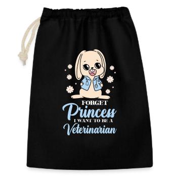 Little bunny becomes a veterinarian - Gift Bag 30 x 45 cm - black - Front