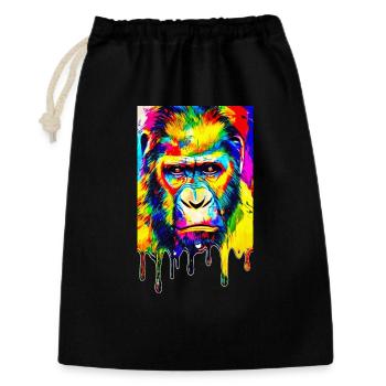 Urban Gorilla - Graffiti Art - Sac cadeau 30 x 45 cm - noir - Devant