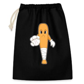 Baseball Batte de baseball - Sac cadeau 30 x 45 cm - noir - Devant