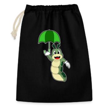 Caterpillar Umbrella - Gift Bag 30 x 45 cm - black - Front