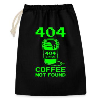 404 Non trouvé, T-shirt de développeur logiciel, sweat à capuche - Sac cadeau 30 x 45 cm - noir - Devant