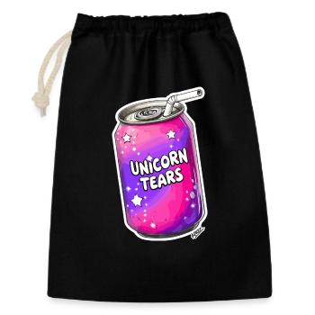 Unicorn Tears Limonadendose - Geschenkbeutel aus Baumwolle (30 x 45 cm) - Schwarz - Vorne
