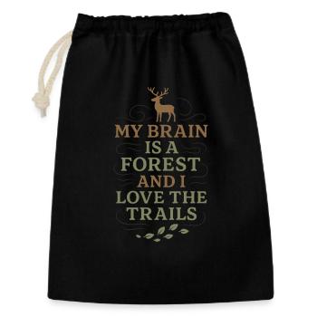 Introverti neurodivergent - Sac cadeau 30 x 45 cm - noir - Devant