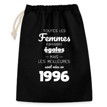 30 years old - The best were born in 1996 - Gift Bag 30 x 45 cm - black - Front