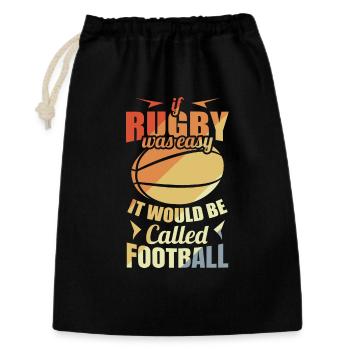 Rugby player joke - Gift Bag 30 x 45 cm - black - Front