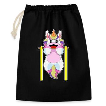 Unicorn Bodybuilder Pull-ups Bodybuilding - Gift Bag 30 x 45 cm - black - Front