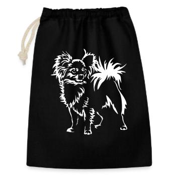 Chihuahua"Black Edition » - Sac cadeau 30 x 45 cm - noir - Devant