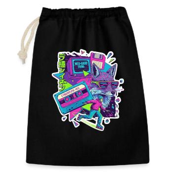 90s Cyber Punk - Gift Bag 30 x 45 cm - black - Front