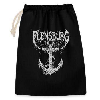 Flensburg – Extreme Metal City Motif - Gift Bag 30 x 45 cm - black - Front