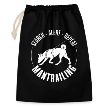 Basenji Mantrailing Dog Sports Search Dogs Wilsigns - Gift Bag 30 x 45 cm - black - Front