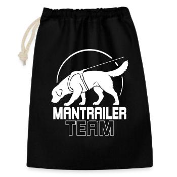 Golden Retriever Mantrailer Team Chiens de sport - Sac cadeau 30 x 45 cm - noir - Devant