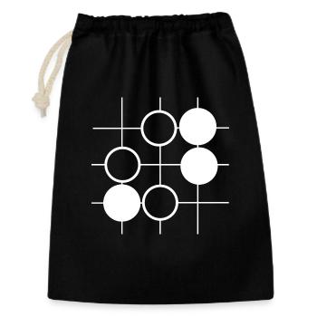 Go Brettspiel - Sac cadeau 30 x 45 cm - noir - Devant