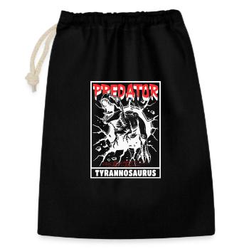 Prédateur - Tyrannosaure - Sac cadeau 30 x 45 cm - noir - Devant