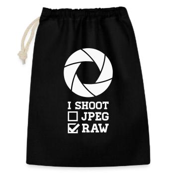 I Shoot Photography – Camera Design for Photographers - Gift Bag 30 x 45 cm - black - Front