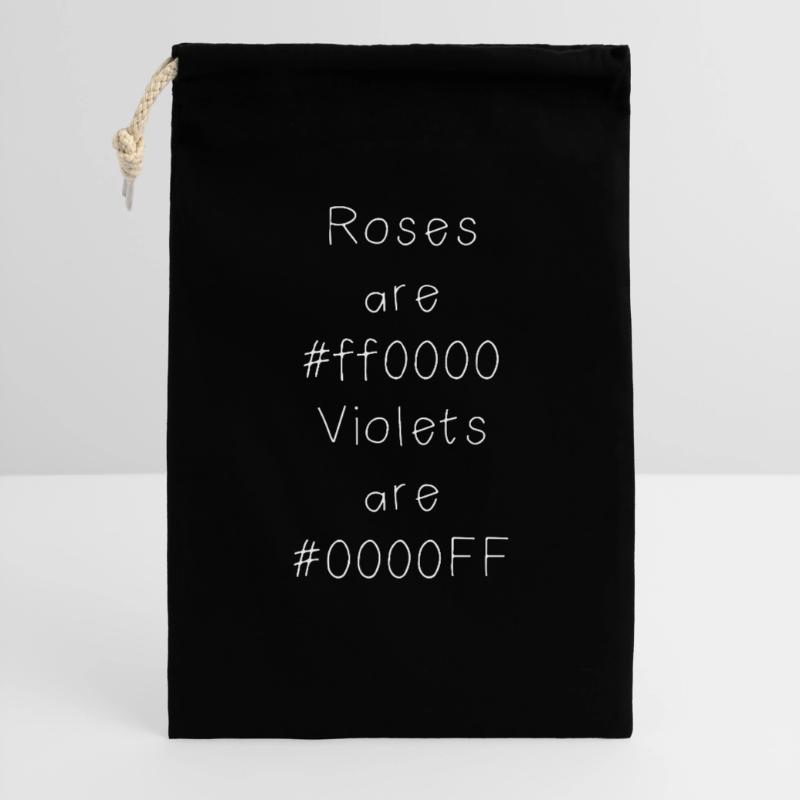 Blague sur le code couleur hexadécimal pour développeurs, codeurs et web... Sac cadeau 30 x 45 cm