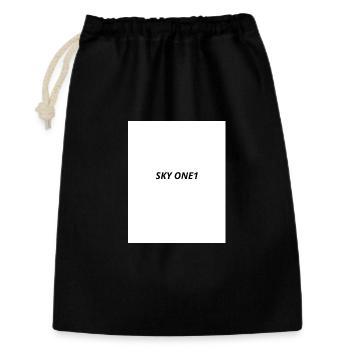 Sky_one_-1- - Geschenkbeutel aus Baumwolle (30 x 45 cm) - Schwarz - Vorne