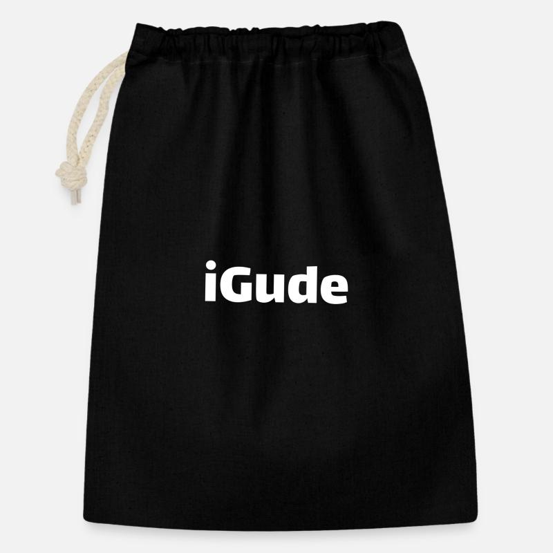 iGude - Gift Bag 30 x 45 cm - black