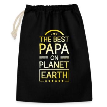 Le meilleur papa - Sac cadeau 30 x 45 cm - noir - Devant