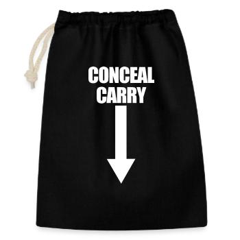 Funny Jokes About Concealed Carrying Weapons - Gift Bag 30 x 45 cm - black - Front