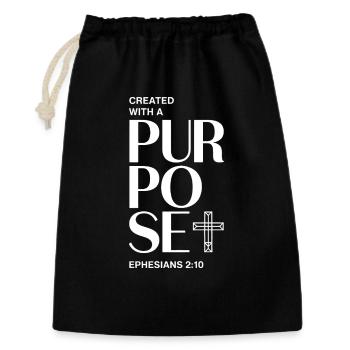 Purposeful Faith Cross Design - Gift Bag 30 x 45 cm - black - Front