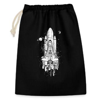 imaginative rocket - Gift Bag 30 x 45 cm - black - Front
